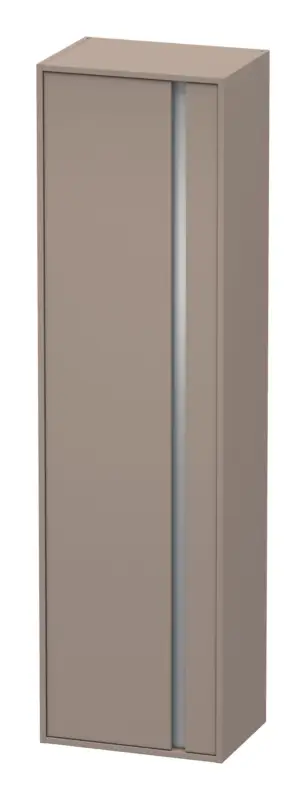 Duravit Ketho Hochschrank mit 1 Tür Anschlag links 500 x 360 x 1800 mm - Basalt Matt Highlight