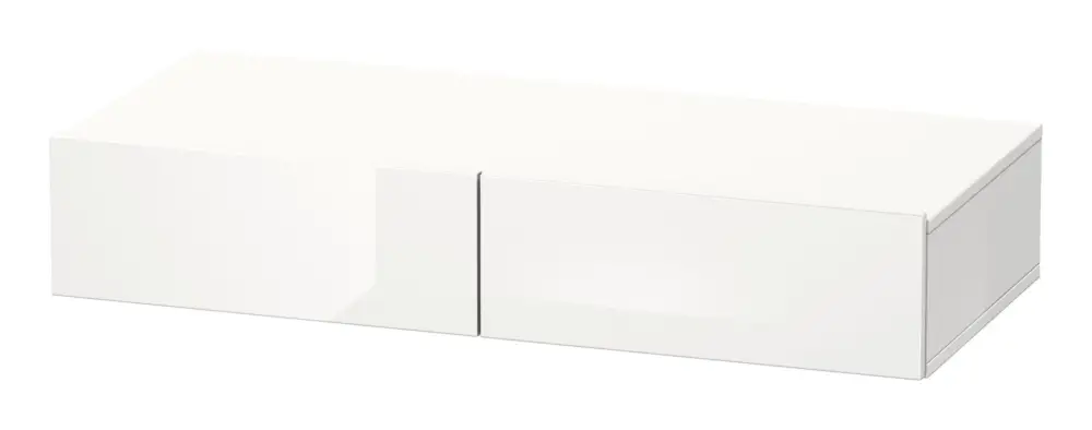 Wochenendangebot Duravit DuraStyle Schubkastenablage mit 2 Auszügen 1000 x 182 x 440 mm - Weiß Hochglanz / Weiß Matt