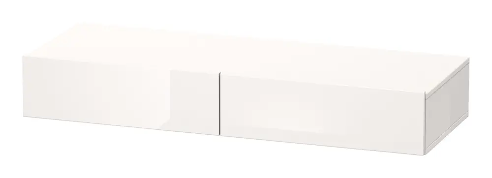 Duravit DuraStyle Schubkastenablage mit 2 Auszügen 1200 x 182 x 440 mm - Weiß Hochglanz / Basalt Matt Neue Kollektion