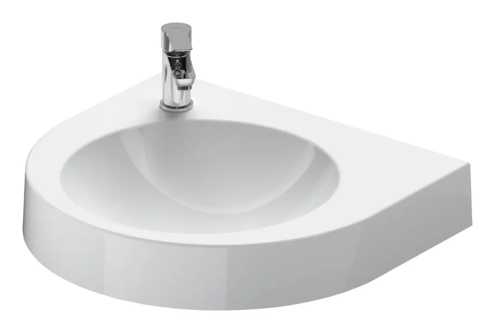 Echt Duravit Architec Waschtisch mit Hahnloch links ohne Überlauf 575 x 520 mm - Weiß