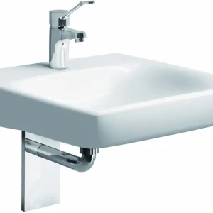 Angebot Geberit Renova Comfort Waschtisch 650 x 550 mm mit Hahnloch ohne Überlauf - Weiß Alpin KeraTect