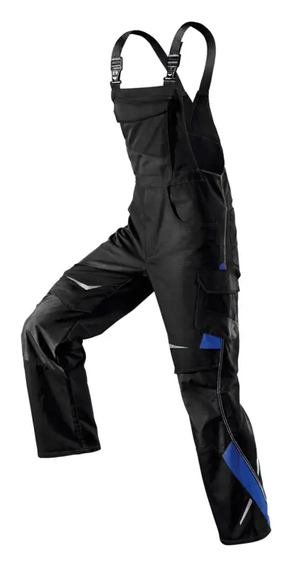 Super-Preis Kübler Latzhose Pulsschlag schwarz / kornblau Größe 29