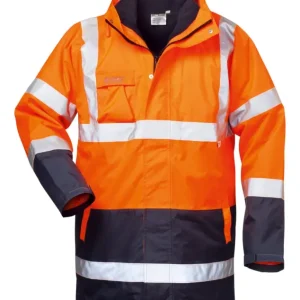 Geprüft Safestyle Warnparka Travis Größe S orange / marine