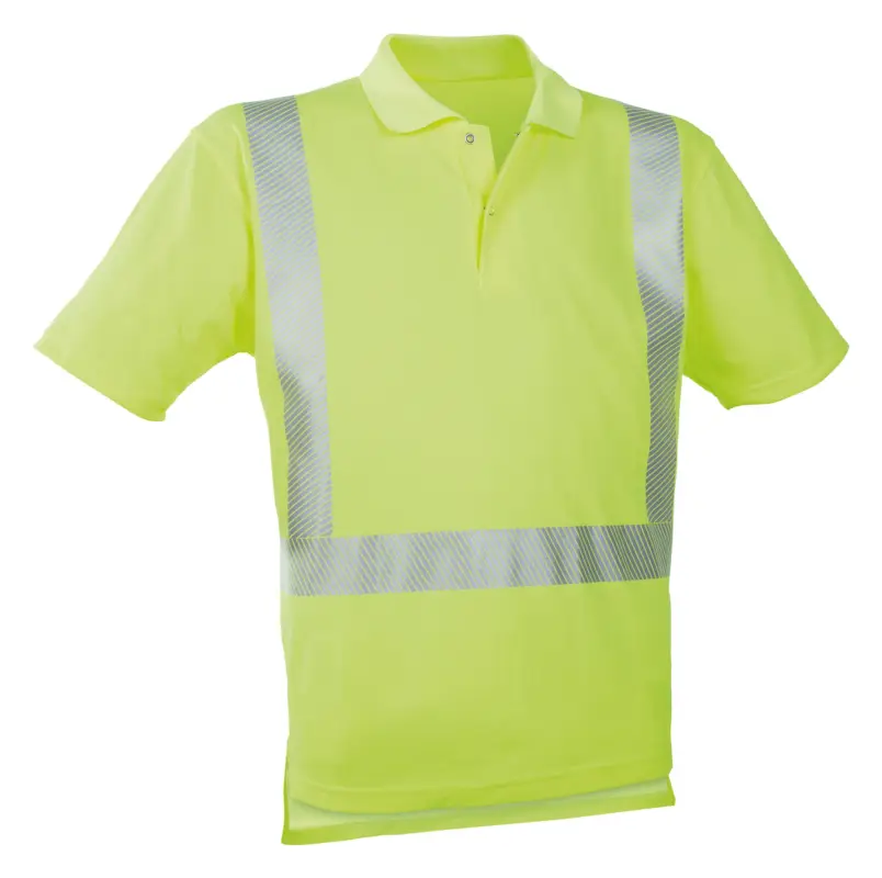 Preisknaller Watex Warn-Polo-Shirt leuchtgelb Größe L
