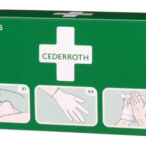 Neuheit Cederroth Set aus Beatmungsmaske 2 Paar Handschuhe 2 Reinigungstücher