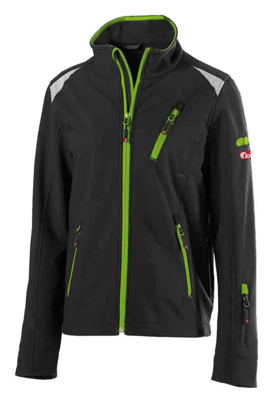 Preisknaller Fortis Kinder-Jacke twenty-four, schwarz/hellgrün, Größe 146 - 152