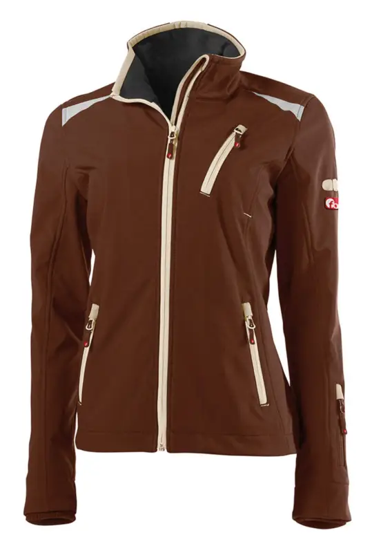 Garantierte Lieferung Fortis Damen-Softshelljacke twenty-four, braun/beige, Größe M