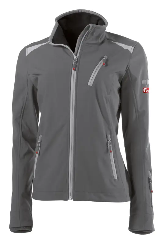 Rabatt Fortis Damen-Softshelljacke twenty-four, dunkelgrau/hellgrau, Größe XL