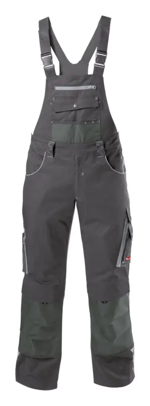 Fortis Herren-Latzhose twenty-four, dunkelgrau/hellgrau, Größe 54 Direktkauf