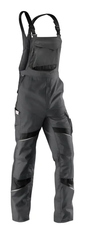 Begrenztes Angebot Kübler Latzhose Activiq high, Größe 58, anthrazit/schwarz
