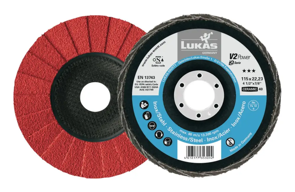 Lukas Fächerschleifscheibe V2 PowHD 125 mm CER K60 Geprüft
