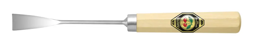 Kirschen Blumeneisen 16 mm mit kurzem Weißbuchenheft achtkant, gerades Flacheisen , Stich 7 Zertifiziert