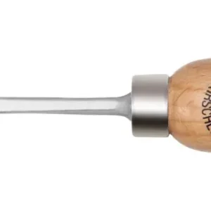 Angebot Kirschen Kerbschnitzbeitel 6 mm mit Birnenheft gekröpft mit V-förmiger Schneide