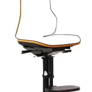 Bimos Stuhl Neon orange synchro mit Gleiter und Aufstiegshilfe Sonderangebot