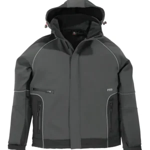 FHB Jacke Walter, Softshell, Größe XL, anthrazit/schwarz Sichere Zahlung