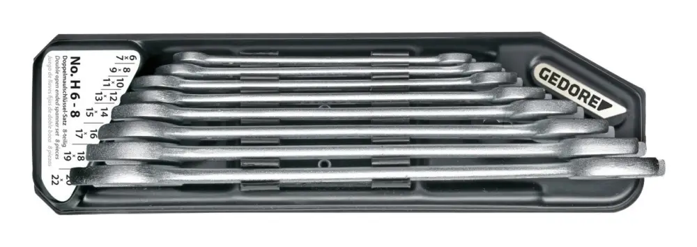 Sonderangebot Gedore Doppelmaulschlüssel-Satz D3110 8tlg. 6-22 mm