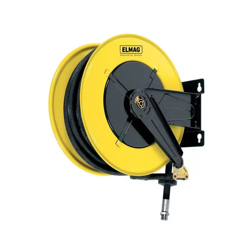 Neu INDUSTRIE Schlauchaufroller '560/18' für Druckluft u. Wasser 70°C, 50 m, 1/2', 20bar