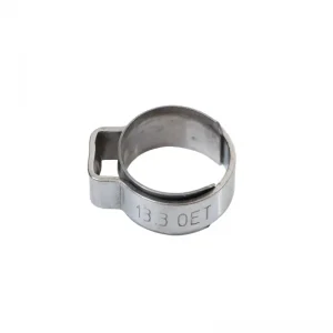 1-Ohr Klemme mit Einlagering 10,5 - 12,5 mm Edelstahl (W4) Expressversand