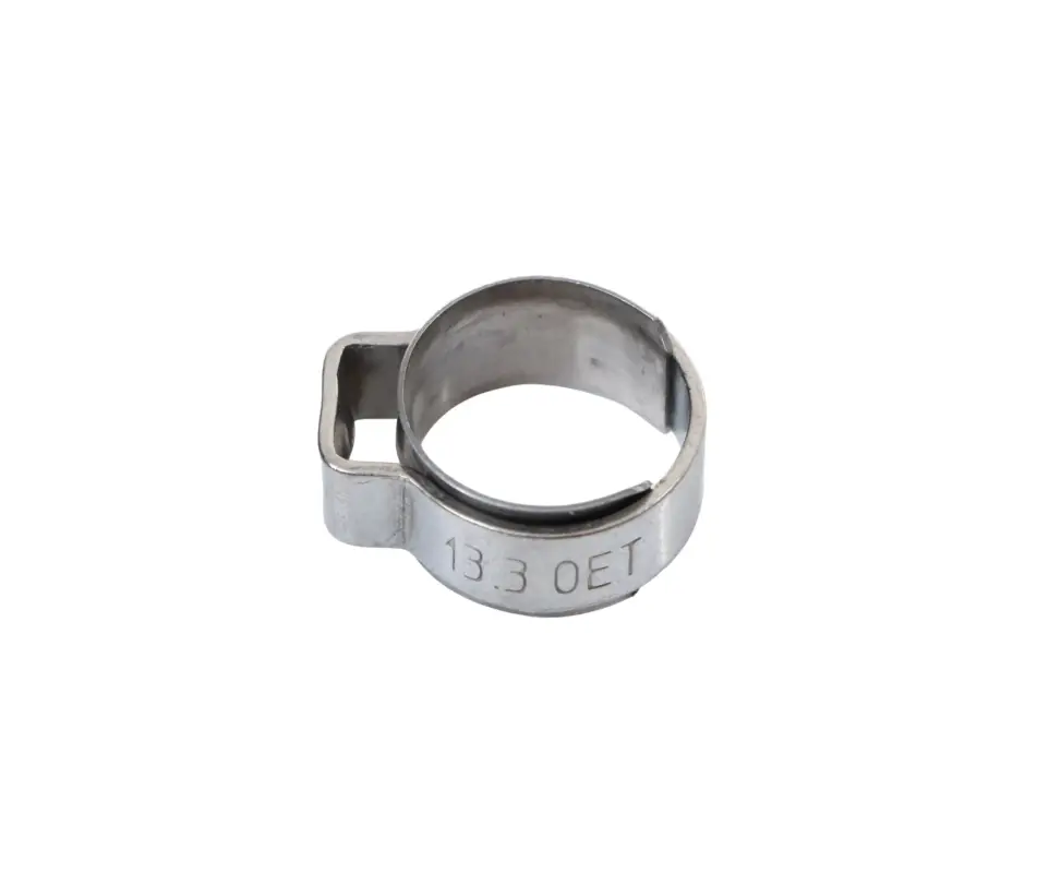 1-Ohr Klemme mit Einlagering 10,5 - 12,5 mm Edelstahl (W4) Expressversand