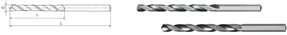 Solange Der Vorrat Reicht HSS Co5-Spiralbohrer DIN 340 Ø 6,0 mm(lang)