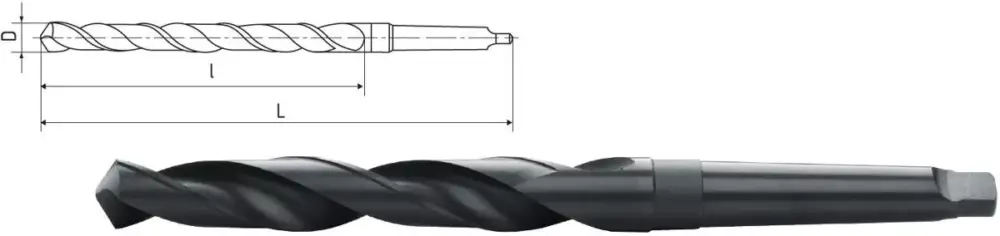 Sofort Bestellen HSS-Spiralbohrer mit Morsekegel DIN 345 Ø 44,5 mm