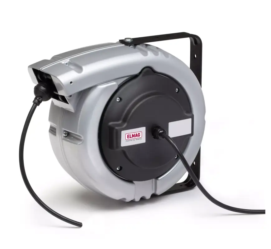 Autom. Kabelaufroller ZECA 'DATAFLUX' 670505C, 20+2 Meter, 5x0,5 C mm², IP 65(ohne Zuleitung, Stecker und Kupplung) Ausverkauf