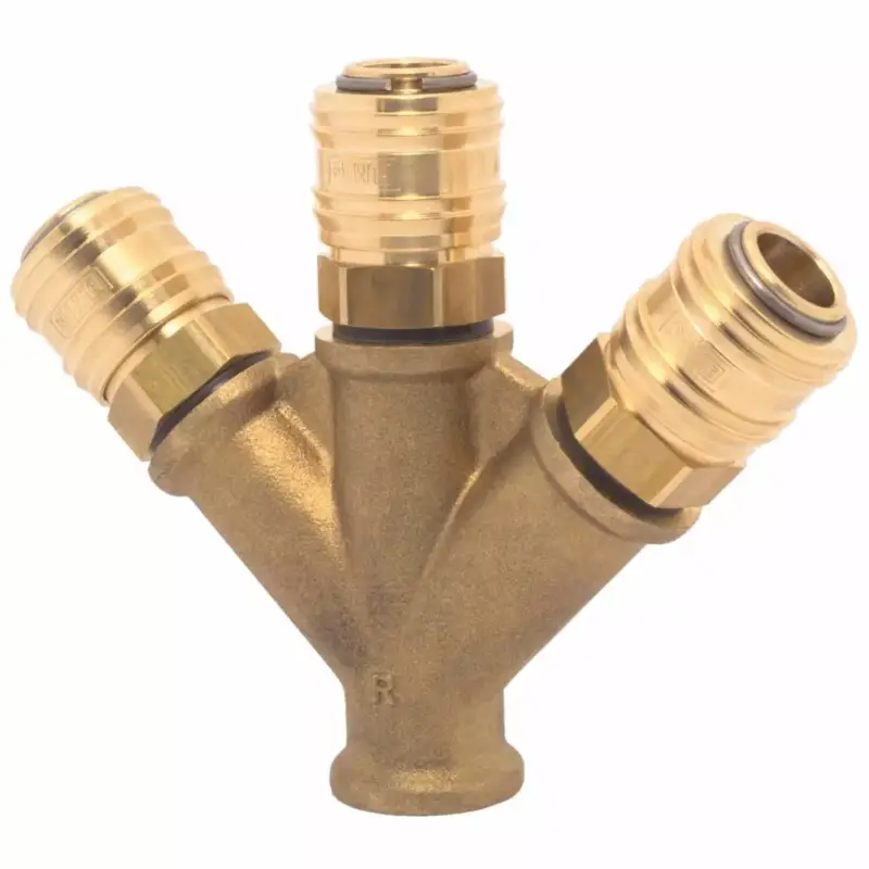 3-fach-Verteiler (ohne Kupplungen) IG 3/8', Messing Sale