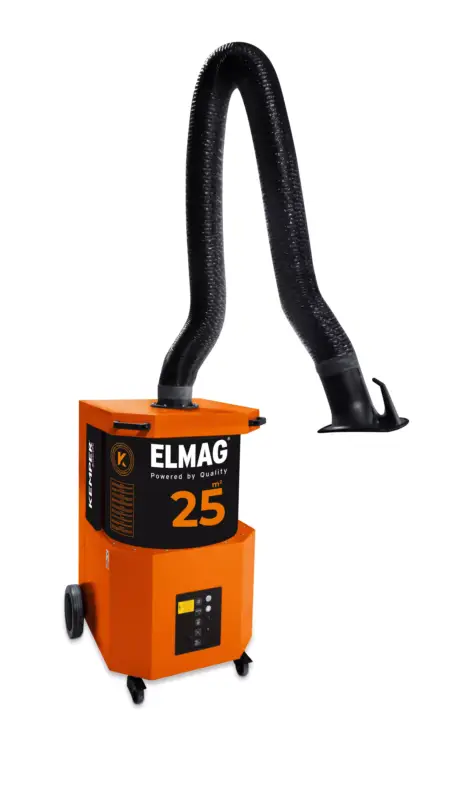 Super-Preis Absauganlage, fahrbar, SmartFil Absaugarm Ø 150mm/2m in Rohrausführung, Absaugl. mit Arm max. 1.100 m³/h ~ 1,5 kW ~ 3x400 V(Type 64 650 103)