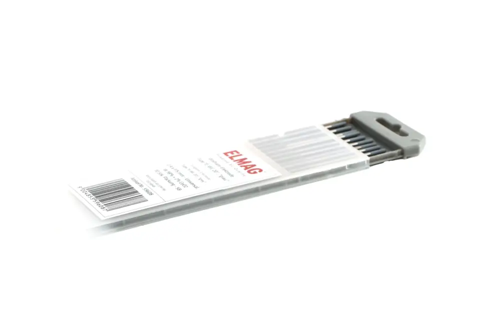 Abverkauf Wolfram-Elektrode Type 'E-WC 20', 'grau' 2,4 x 175 mm - Universal, W 98% + 2% CeO2 10 Stk. Packung - SB