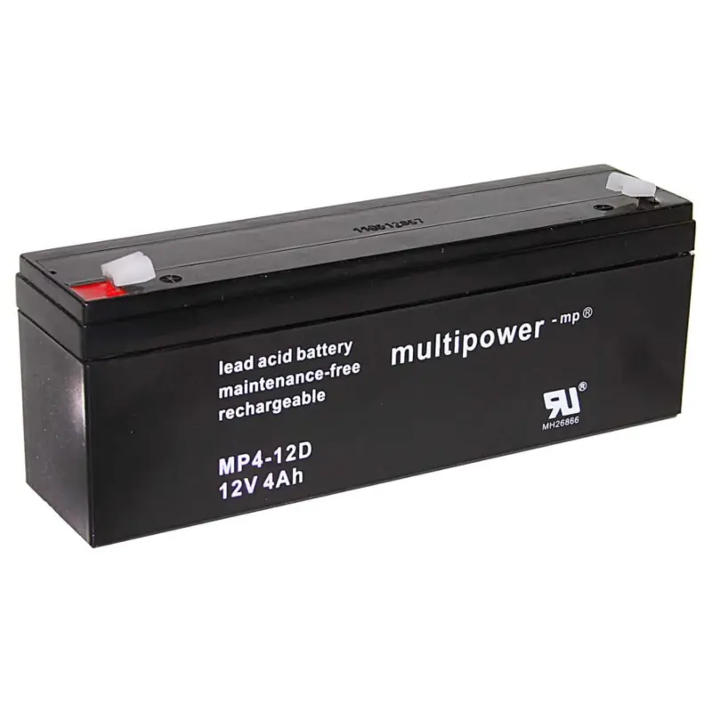 Kracherpreis Multipower Blei-Akku MP4-12D Pb 12V / 4Ah Faston 4,8