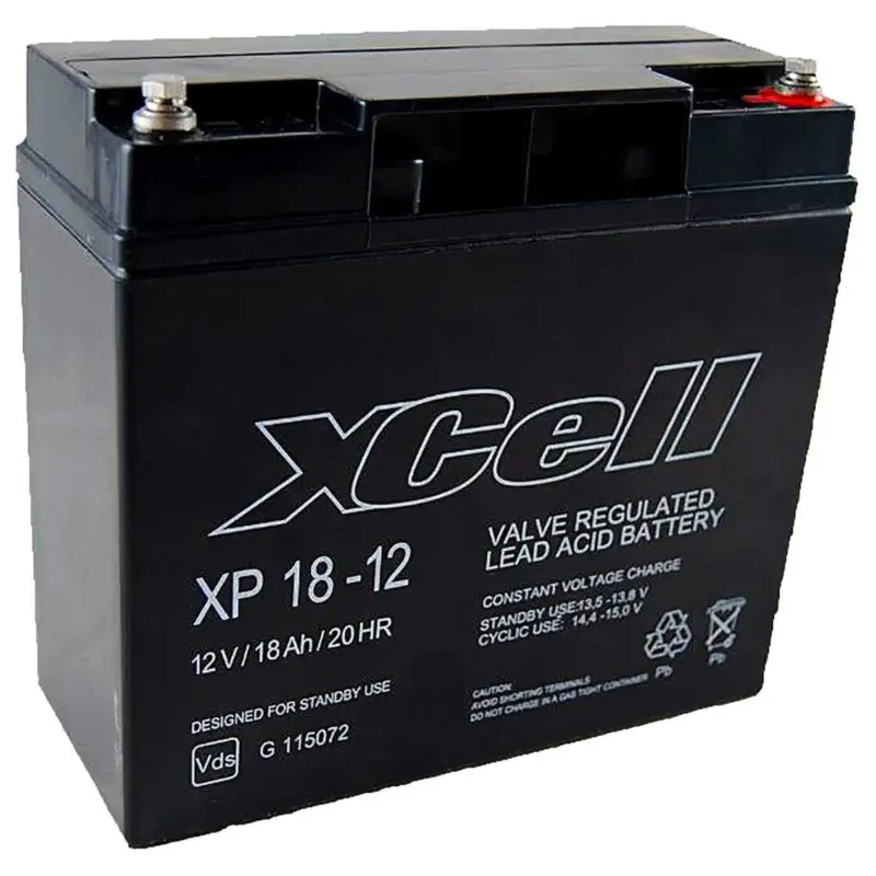 Schneller Versand XCell Bleiakku XP18-12 Pb 12V / 18Ah VdS-Nr. G115072, M5 Innengew.