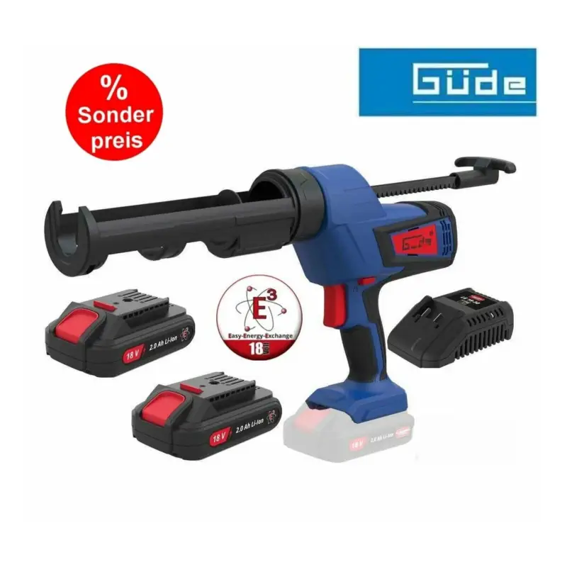 Sonderangebot Güde Akku Kartuschenpresse 18V + 2 x Akku / Ladegerät