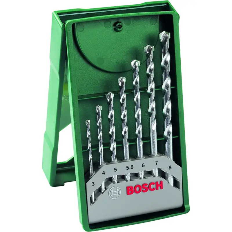 Bosch Mini-X-Line Steinbohrer-Set, 7-teilig 2607019581 Betonbohrer Ø 3 - 8 mm Schneller Versand