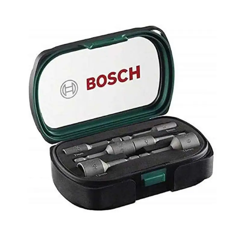 Bosch 6tlg.Steckschlüssel Set (1/4 Zoll Sechskantschaft, Ø 6-13 mm, Zubehör Bohrschrauber) Neuheit