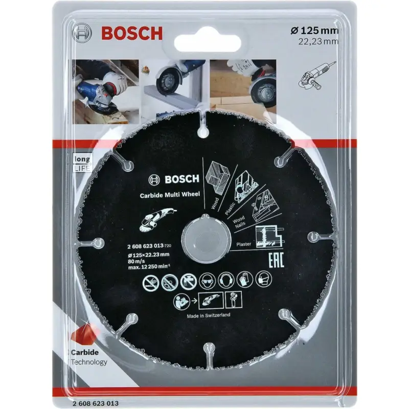 Günstig BOSCH Trennscheibe Hartmetall Multi Wheel 125mm x 22,23 für Holz KS und TB
