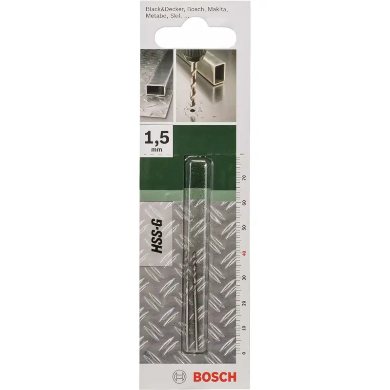 Sonderangebot Bosch Metallbohrer HSS-G geschliffen (2 Stück, Ø 1,5 mm)