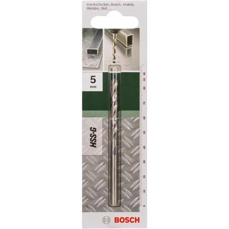 Bosch Metallbohrer HSS-G geschliffen (Ø 5 mm) Preiswert