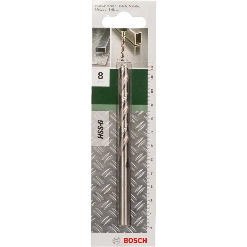 Begrenztes Angebot Bosch Metallbohrer HSS-G geschliffen (Ø 8 mm)