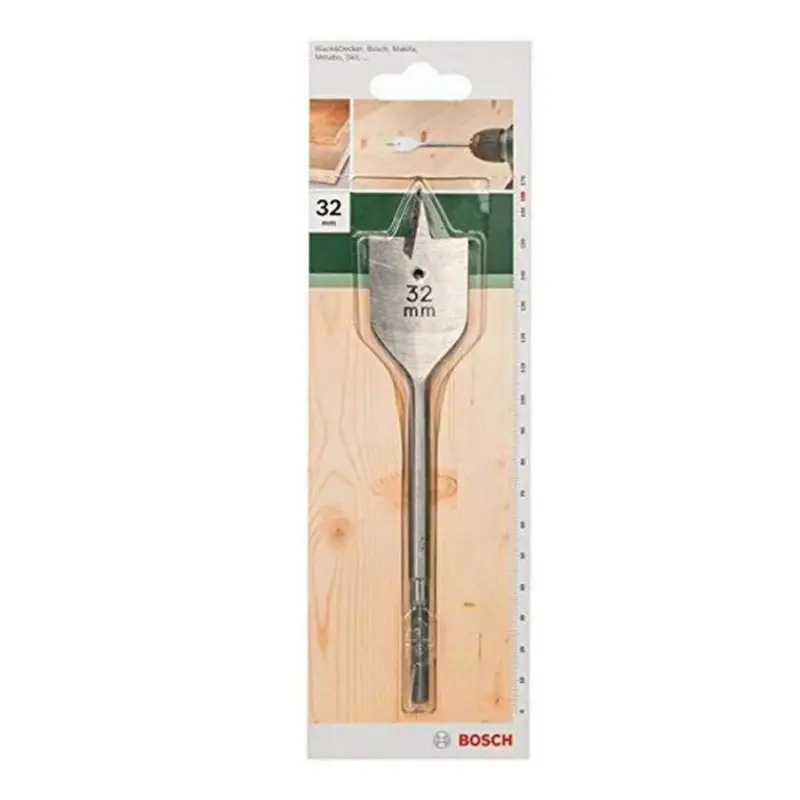 Markenware Bosch Flachfräsbohrer mit 1/4 Zoll-Sechskantschaft (Ø 32 mm)
