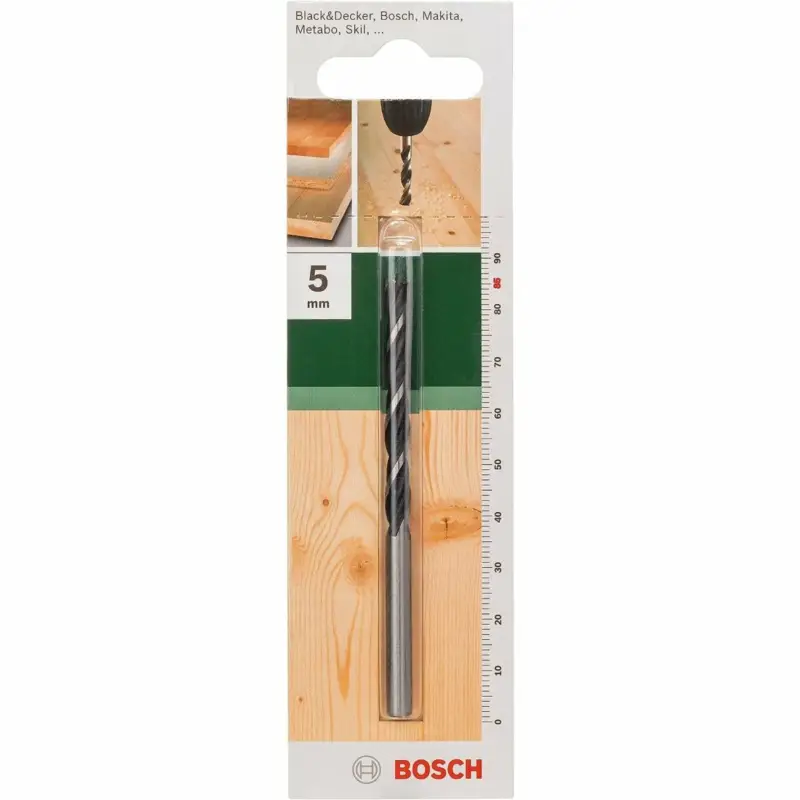Bosch 1x Holzspiralbohrer für Weichholz, Hartholz, Ø 5 mm, Expressversand