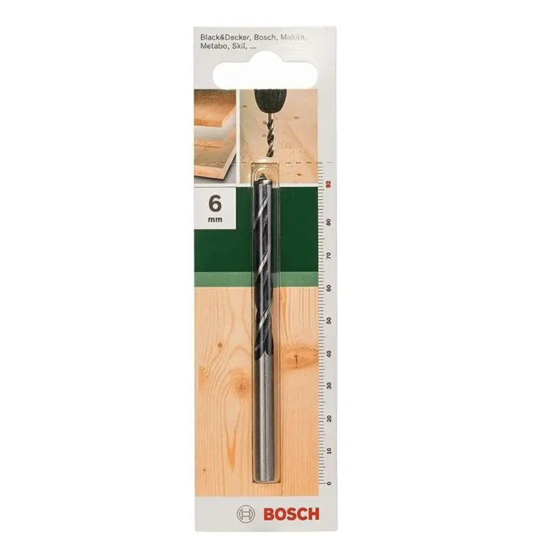 Versand Am Gleichen Tag Bosch 1x Holzspiralbohrer für Weichholz, Hartholz, Ø 6 mm,