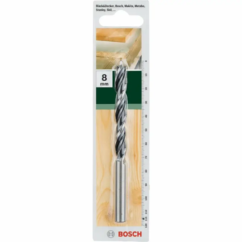 Bestseller Bosch 1x Holzspiralbohrer für Weichholz, Hartholz, Ø 8 mm