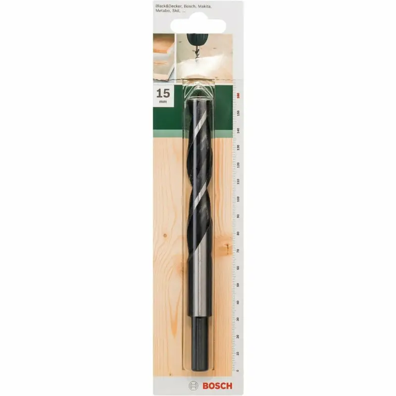 Bosch 1x Holzspiralbohrer für Weichholz, Hartholz, Ø 15 mm, Beliebt