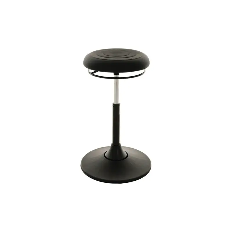 Lotz Drehhocker Kunststoff-Tellerfuß PU-Schaum schwarz Sitzhöhenverstellung 510-700 mm Neu