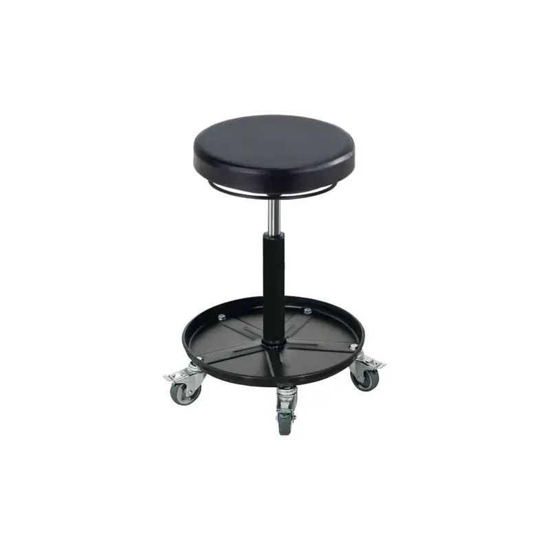 Ausverkauf Mey Montagehocker mit Rollen PU-Schaum schwarz Sitzhöhenverstellung 420-545 mm
