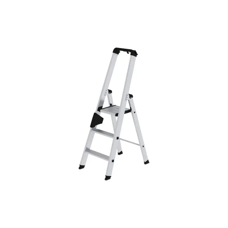 Knallerangebot Munk Stufenstehleiter 3 Stufen Aluminium Gesamthöhe 1340 mm mit ergo-pad-Griffzone