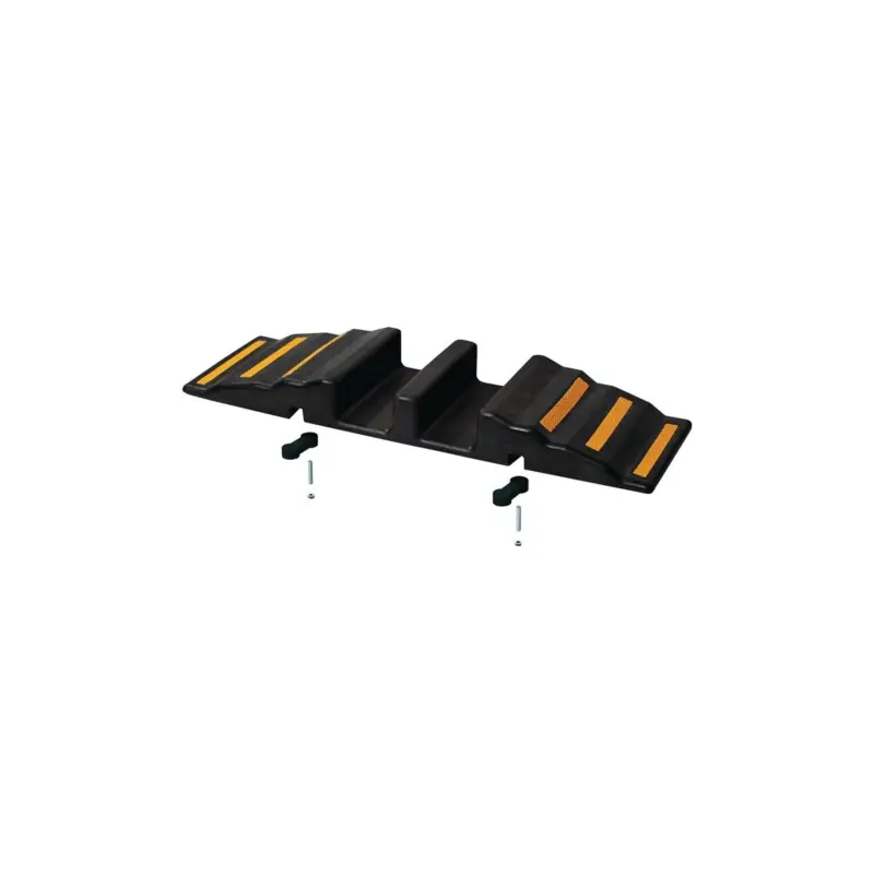 Gummi-Schlauchbrücke L850xB380xH90mm 6 Reflektorstreifen Preisreduziert