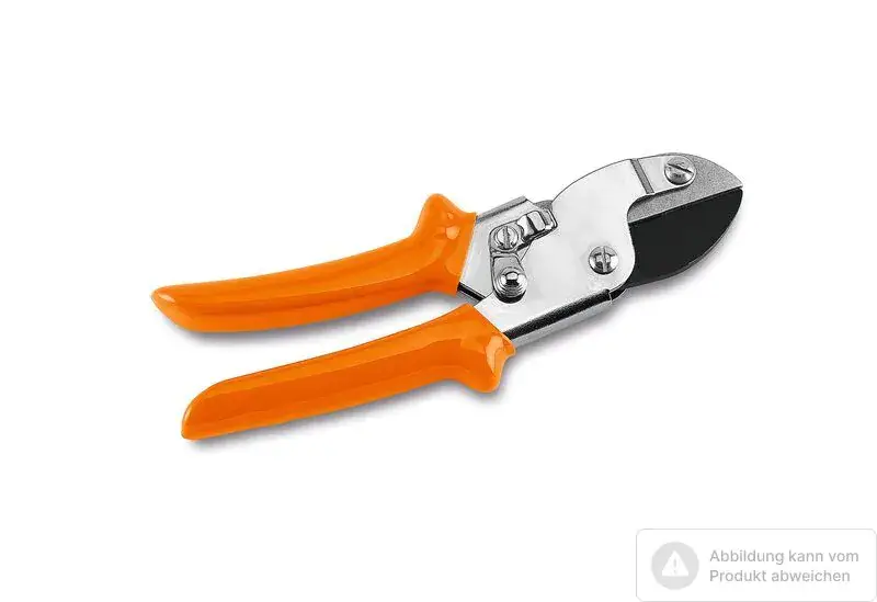 Markenprodukt Stihl Amboss Gartenschere 20 cm, Einhandverschluss