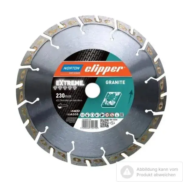 Norton Clipper Diamantscheibe Extreme Granit Ø900 Markenware